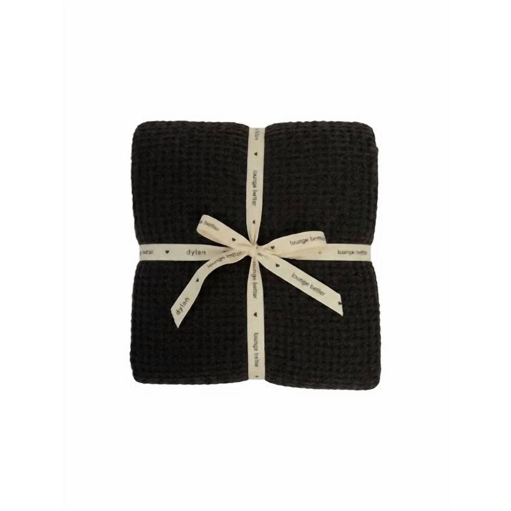 NEW DYLAN comforting cozy blanket in charcoal